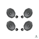 HELIX Ci3 front and rear component speakers with tweeters for the Skoda Octavia IV speaker upgrade