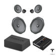 HELIX Ci3 front speakers, loaded subwoofer and MATCH UP 10DSP for Tesla Model Y Juniper with AMD Ryzen
