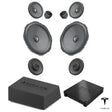HELIX Ci3 speakers, loaded subwoofer and V EIGHTEEN DSP for Tesla Model Y Juniper Premium Audio with AMD Ryzen