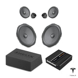 HELIX Ci3 front speakers, loaded subwoofer and MATCH UP 10DSP for Tesla Model Y Legacy with AMD Ryzen