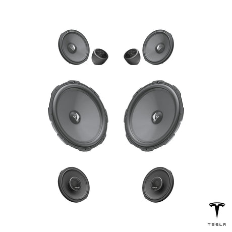 HELIX Ci3 front and rear speaker set for Tesla Model Y LR/Performance Premium Audio