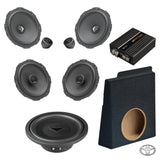 HELIX Ci3 front and rear speakers, loaded subwoofer and mono amplifier for the Toyota Hilux N80 audio upgrade