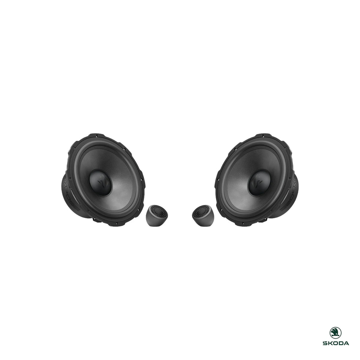 HELIX Ci7 front component speakers with tweeters for the Skoda Kodiaq 2024-on front speaker upgrade