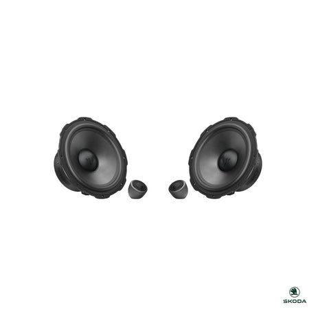 HELIX Ci7 front component speakers with tweeters for the Skoda Kodiaq 2024-on front speaker upgrade