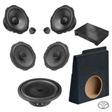 HELIX Ci7 front and rear speakers, subwoofer and DSP amplifier for the Toyota Hilux N80 audio upgrade