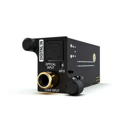 HELIX Extension Card 2.0 DIGITAL IN rear angled view with optical and coaxial S/PDIF inputs