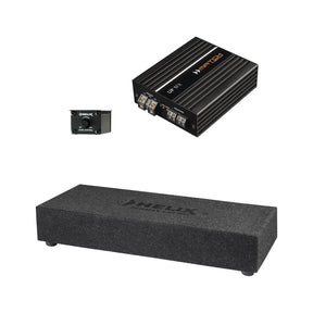HELIX IK ES10.1-DVC2 MK2 10-inch loaded ported subwoofer enclosure with mono amplifier and remote control