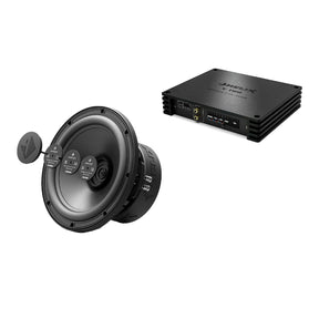 HELIX IQ W10-DVC2 10-inch subwoofer with 2-channel amplifier for a configurable 750W RMS boot audio package