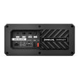 HELIX ISM 400.2DSP subwoofer amplifier module front view showing DSP controls, signal input, power input and fuse