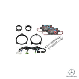 HELIX crossovers, speaker adapters and radio-specific T-harness for the Mercedes GLC X253 Facelift upgrade package