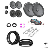 HELIX Ci3 speakers, FlexMount adapters, crossovers and wiring for the Tesla Model X 60D/75D upgrade package