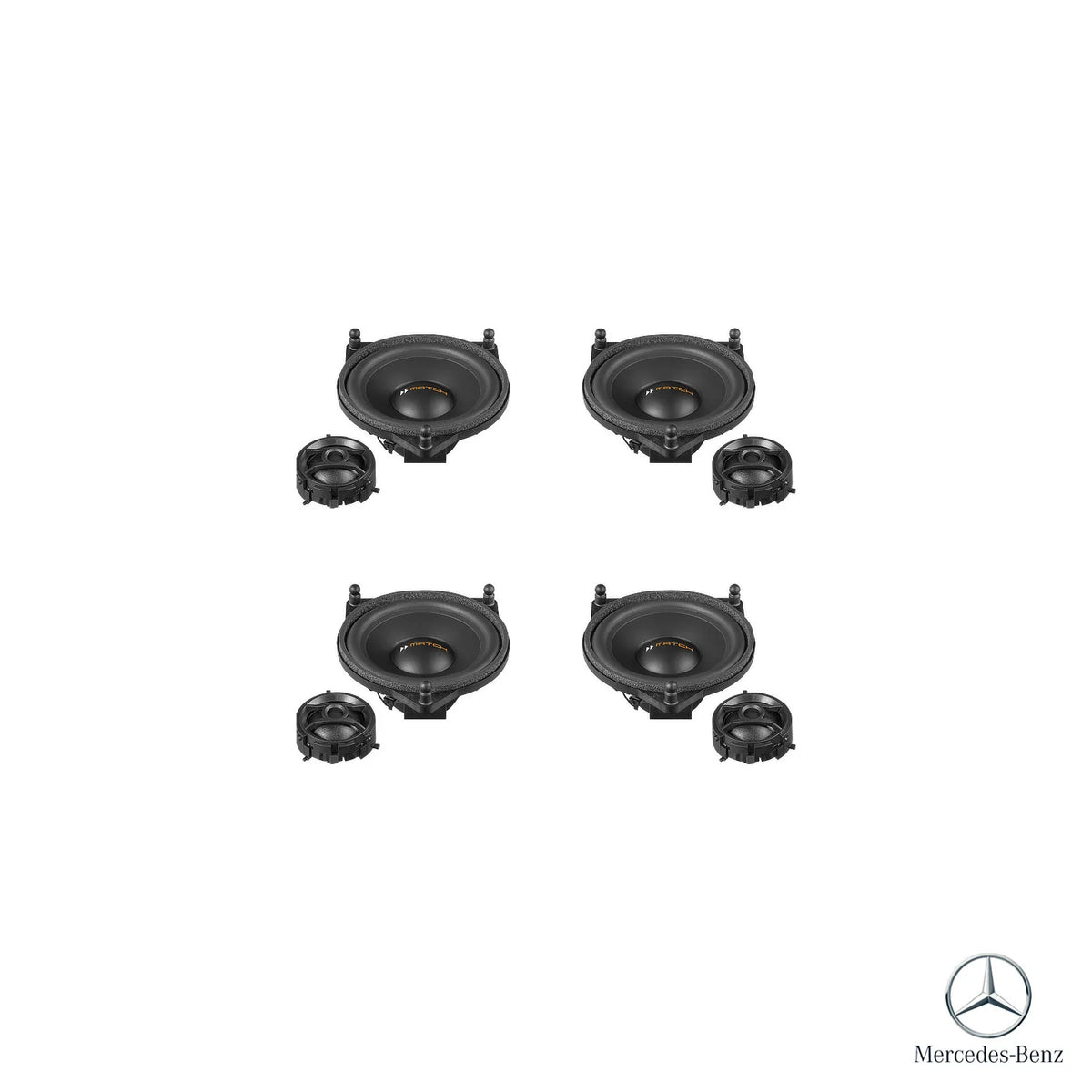 MATCH front and rear PnP component speakers for Mercedes G-Class G463A Burmester systems