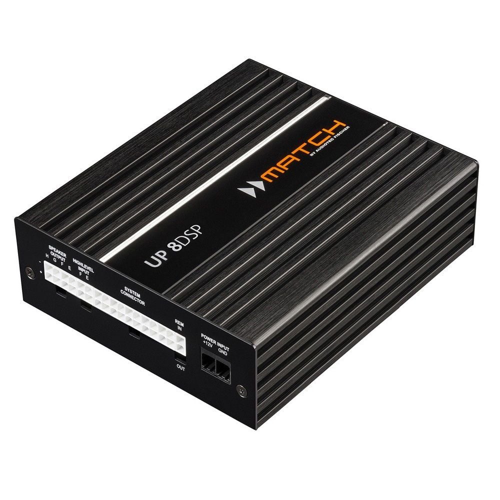 Match UP 8DSP - Eight Channel Car Audio Amplifier / Processor.