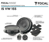 Focal ISVW155 2-Way Component Kit dedicated to Suit Volkswagen