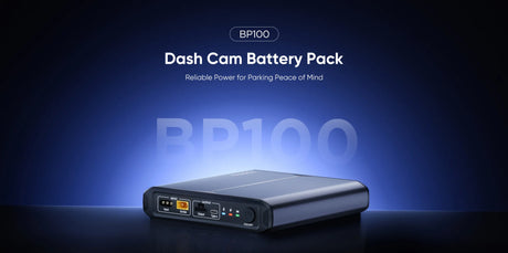 VIOFO BP100 shown as a dedicated battery source for extended dash cam parking mode recording